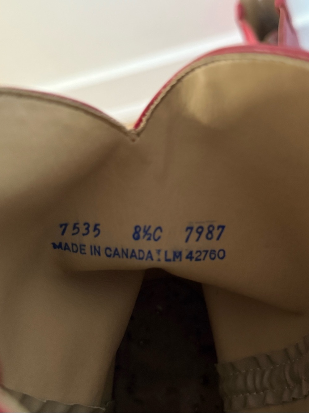 Red Leather Western Cowboy Boots - Picture 4 of 4